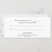 Yoga Energy Healer Vakantie Cadeaubon (Achterkant)