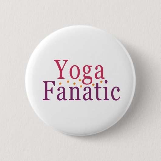 Yoga Fanatic Ronde Button 5,7 Cm (Voorkant)