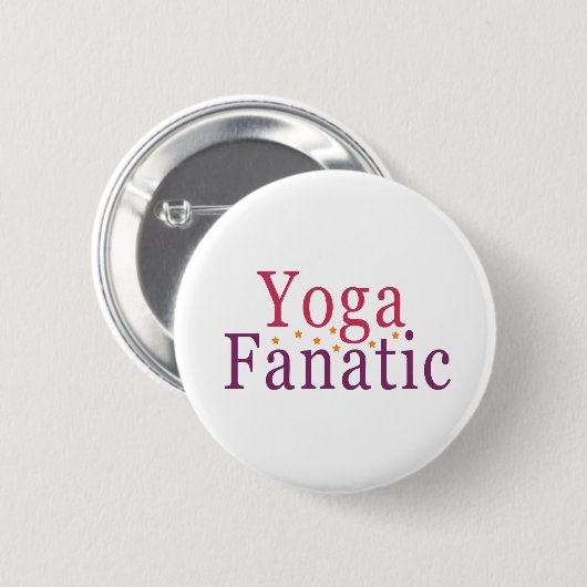 Yoga Fanatic Ronde Button 5,7 Cm (Voorkant /achterkant)