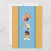 Yoga Feest Verjaardag Stretch Meisjes Plezier Kaart (Achterkant)