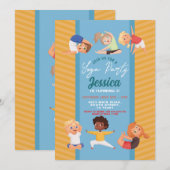 Yoga Feest Verjaardag Stretch Meisjes Plezier Kaart (Voorkant / Achterkant)