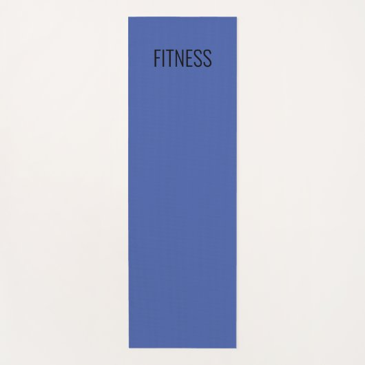 Yoga "FITNESS" mat/blauw Yogamat (Voorkant)