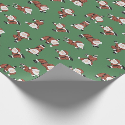 Yoga fitness Santa Cadeaupapier (Hoek)