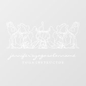 Yoga Fitness Sport Salon Raamsticker (Vel)