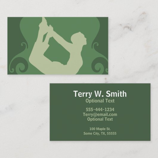 Yoga Fitness Visitekaartje (Voorkant / Achterkant)