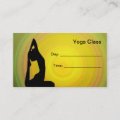 Yoga fitness visitekaartje (Achterkant)