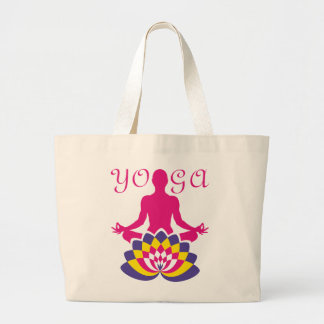 Yoga Flor de Loto Grote Tote Bag