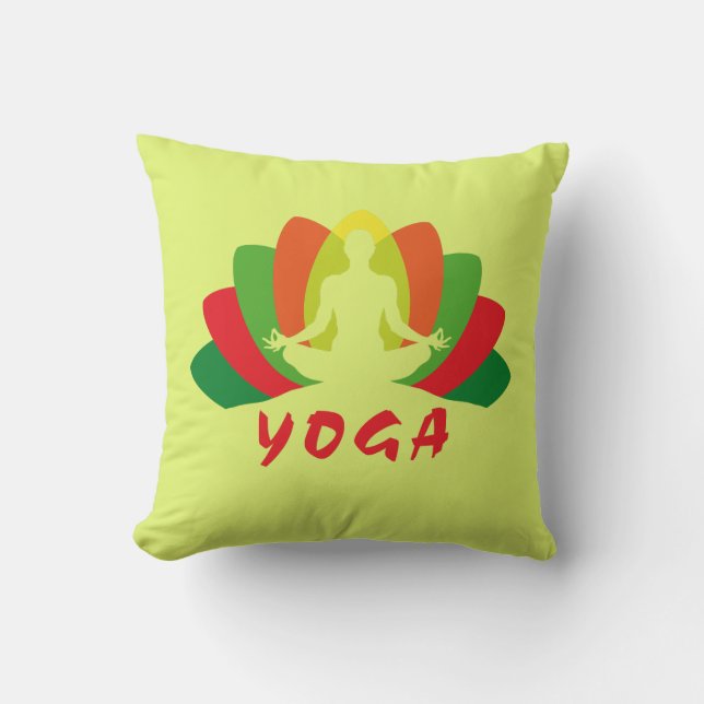 Yoga Flor de Loto Kussen (Voorkant)