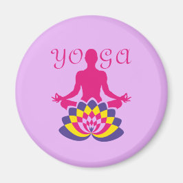 Yoga Flor de Loto Magneet