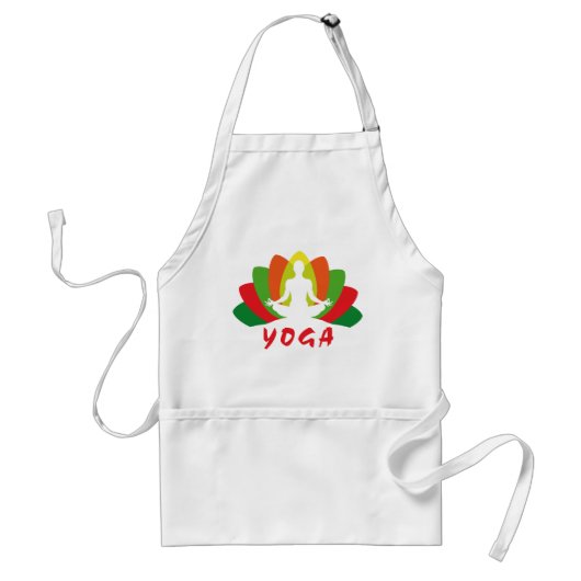Yoga Flor de Loto Standaard Schort (Voorkant)