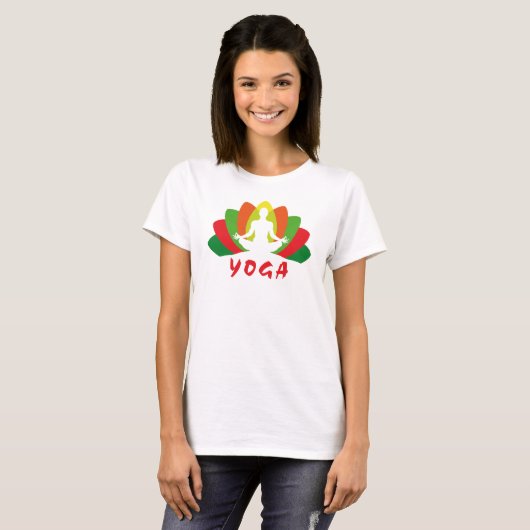 Yoga Flor de Loto T-shirt (Voorkant volledig)