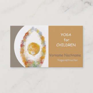 Yoga for children visitekaartje