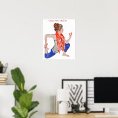 Yoga for Health op een poster (Thuiskantoor)