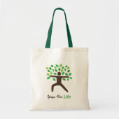 Yoga for Life, Warrior Pose, Tree Tote Bag (Voorkant)
