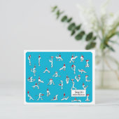 Yoga for Winelovers Postcard Briefkaart (Staand voorkant)