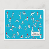 Yoga for Winelovers Postcard Briefkaart (Voorkant)