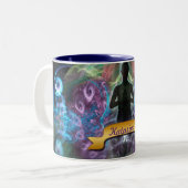 Yoga Fractal Magic Spiritueel Art Mok (Voorkant links)