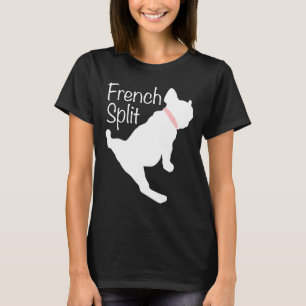 Yoga French Bulldog Doing the Splits Frenchie Spli T-shirt