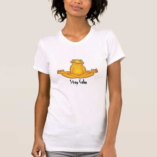 Yoga Frog - Blijf kalm met T-Shirt (Voorkant)