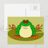 Yoga Frog Briefkaart (Voorkant / Achterkant)