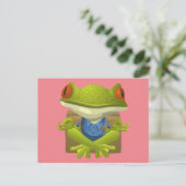 Yoga Frog Briefkaart (Staand voorkant)