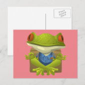 Yoga Frog Briefkaart (Voorkant / Achterkant)