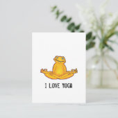Yoga Frog - Ik hou van Yoga Briefkaart (Staand voorkant)