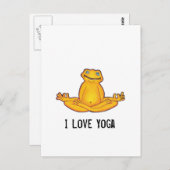 Yoga Frog - Ik hou van Yoga Briefkaart (Voorkant / Achterkant)