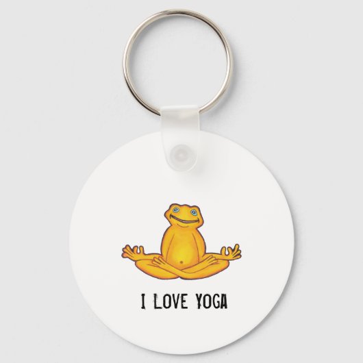 Yoga Frog - Ik hou van Yoga, Sleutelhanger (Voorkant)