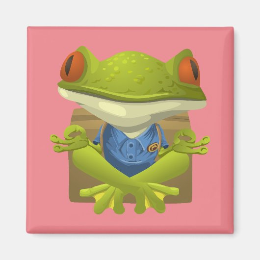 Yoga Frog Magneet (Voorkant)