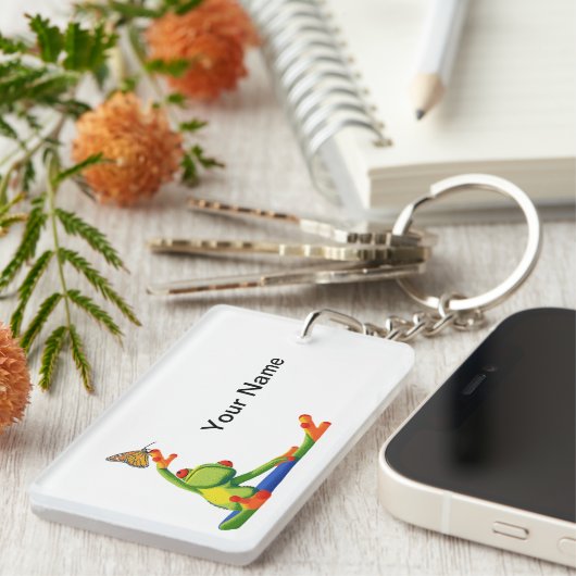 Yoga Frog Sleutelhanger (Voorkant Rechts)