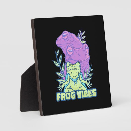 Yoga Frog Vibes Fotoplaat (Voorkant)