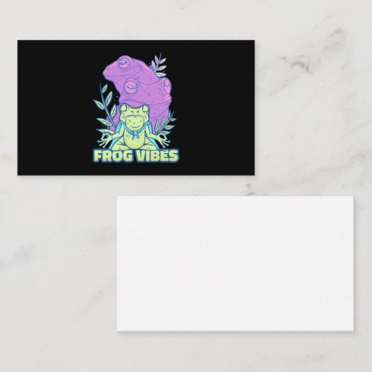 Yoga Frog Vibes Visitekaartje (Voorkant / Achterkant)