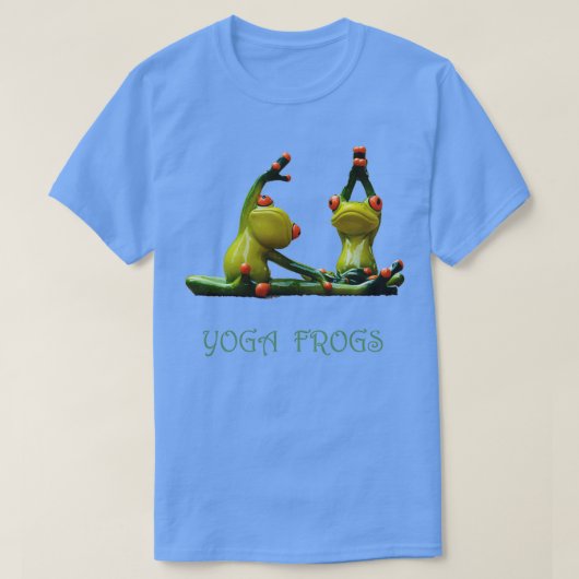 Yoga Frogs Fitness Design T-shirt (Design voorkant)
