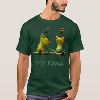 Yoga Frogs Fitness Design T-shirt