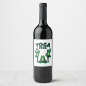 Yoga Frogs Wijn Etiket (Voorkant)