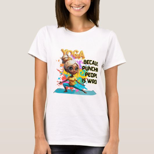 Yoga Fun T shirt (Voorkant)