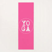 YOGA | Fun Typografie - Hot Pink Yogamat (Achterkant)