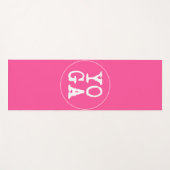 YOGA | Fun Typografie - Hot Pink Yogamat (Voorkant (horizontaal))
