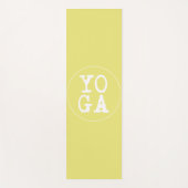 YOGA | Fun Typografie - Zonnegeel Yogamat (Voorkant)