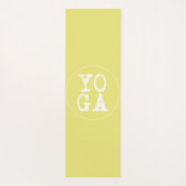 YOGA | Fun Typografie - Zonnegeel Yogamat (Achterkant)