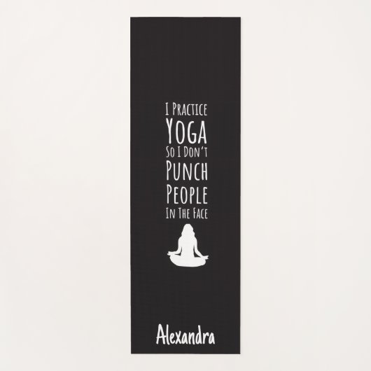 Yoga Gag Gifts Novelty Custom Personalized Funny  Yogamat (Voorkant)