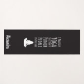 Yoga Gag Gifts Novelty Custom Personalized Funny  Yogamat (Voorkant (horizontaal))