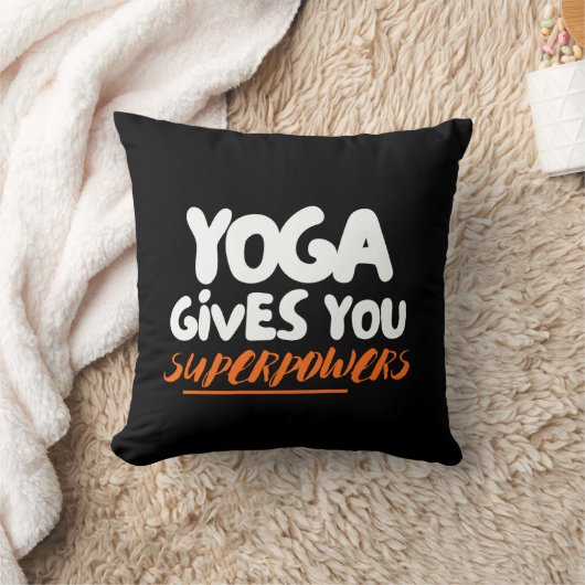 Yoga geeft je superkrachten kussen (Deken)