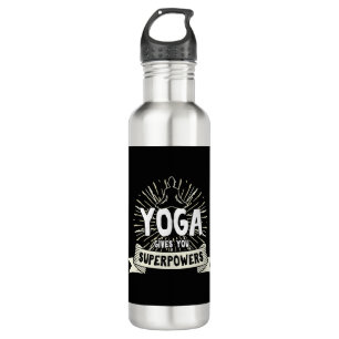 Yoga geeft je Superpower Meditation Asana Gift Waterfles