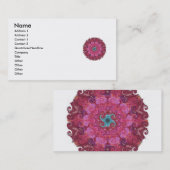 Yoga geïnspireerde mandela design Visitekaartjes (Voorkant / Achterkant)