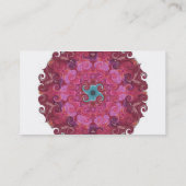 Yoga geïnspireerde mandela design Visitekaartjes (Achterkant)