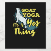 Yoga Geit Goatyoga Wijn Etiket (Enkel label)