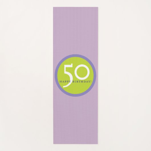Yoga Gelukkige Verjaardag 50 Yogamat (Voorkant)