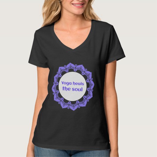 Yoga geneest de ziel 85 t-shirt (Voorkant)